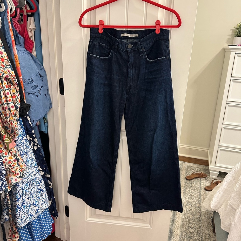 Hudson Jeans Dark Blue Flare & Wide Leg